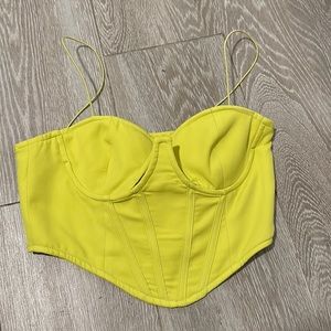 PLT green corset top. Never worn